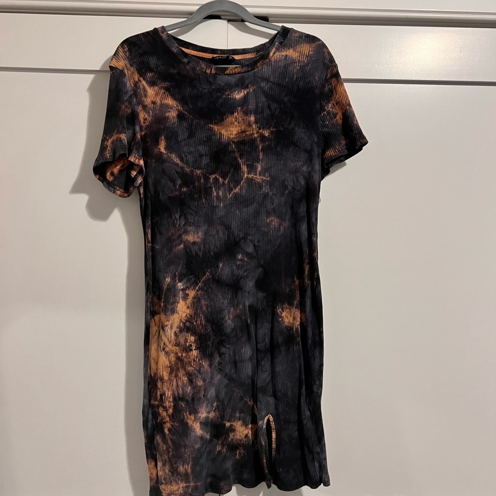 Tie dye mini dress